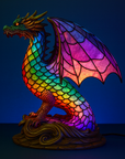 Vibrant Stained Glass Lamp | Unique Animal Prints & Table Lamps