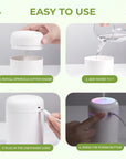Compact Portable Humidifier | Aroma Diffuser & LED Light 3