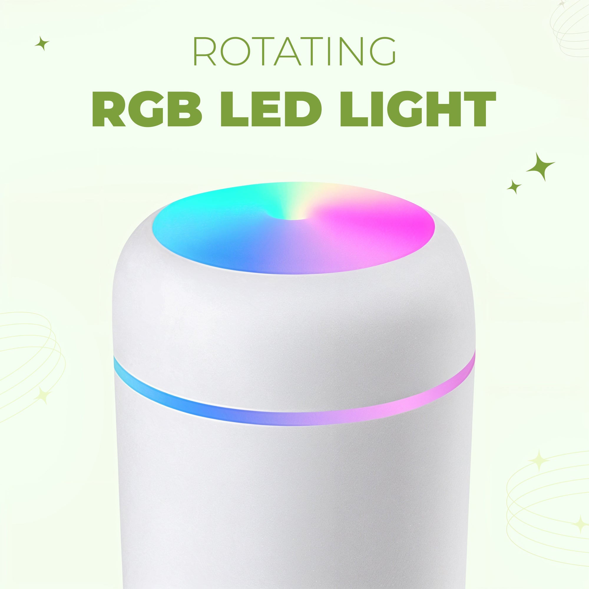 Compact Portable Humidifier | Aroma Diffuser & LED Light 4